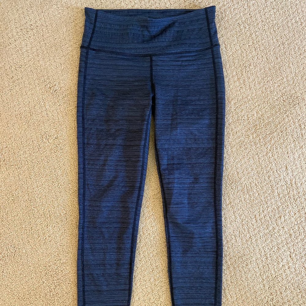 Athleta Black and Blue Leggings